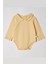Organik Bebe Yaka Suprem Body,sarı 1