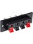 4lü Hoparlör Terminal Soketi Panel Montaj Tip Yaylı Speaker Ses 2