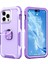 Iphone 14 Pro Max 3 Için 1 Ring Tutucu Telefon Kılıfı (Light Mor) 1