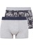 Erkek Gri Melanj 2'li Boxer 80358 1