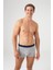 Erkek Gri Melanj 2'li Boxer 80358 4