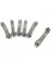10 Adet 6 cm Gümüş Renk Metal Otomatik Toka Boş Süslenmemiş 3