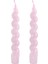 Candy Pembe Şamdan Mum 2li Set 17 cm 2