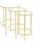 Meri Yuvarlak 3'lü Zigon Yan Sehpa Gold DNDR-003 1