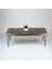Doğal Ağaç Masif Kütük Orta Sehpa 60 x 90 cm Metal Ayak 1
