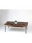 Doğal Ağaç Masif Kütük Orta Sehpa 60 x 90 cm Metal Ayak 3