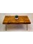 Doğal Ağaç Masif Kütük Orta Sehpa 60 x 110 cm Metal Ayak 1