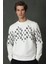 Rose Erkek Sweatshirt Kırık Beyaz 1