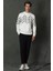 Rose Erkek Sweatshirt Kırık Beyaz 2
