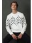 Rose Erkek Sweatshirt Kırık Beyaz 3