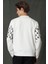 Rose Erkek Sweatshirt Kırık Beyaz 5