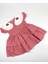 Mila Kids Kız Çocuk Kız Bebek Elbise Kırmızı Pötikareli Fisto Kenar Kiraz Yaka 2