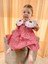 Mila Kids Kız Çocuk Kız Bebek Elbise Kırmızı Pötikareli Fisto Kenar Kiraz Yaka 5