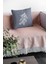 Tay Tüyü Dokuma Premium Kumaş Çift Taraflı Kırlent Yapraklı Yastık Kılıfı 43 x 43 cm KRL032 4