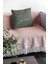 Premium Tay Tüyü Dokuma Kumaş Çift Taraflı Yapraklı Kırlent Yastık Kılıfı 43 x 43 cm KRL037 4