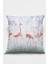 Premium Tay Tüyü Dokuma Kumaş Çift Taraflı Flamingo Kırlent Yastık Kılıfı 43 x 43 cm KRL428 2
