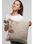 Premium Tay Tüyü Dokuma Kumaş Çift Taraflı Kırlent Yastık Kılıfı 3D Deniz Kabukları 43 x 43 cm KRL125 1