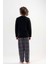 Erkek Çocuk Siyah Pijama Takımı 201051-0217 3