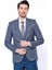 Ekose Lacivert Tek Düğme Slim Fit Ceket Wessi 1