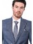 Ekose Lacivert Tek Düğme Slim Fit Ceket Wessi 2