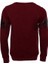 Bordo Taşlı Baskılı Sweatshirt 3