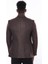 Kendinden Desenli Kahverengi Slim Fit Ceket 5
