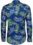 Mavi Desenli Slim Fit Uzun Kollu Gömlek 4