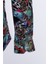Çiçek Desenli Slim Fit Uzun Kollu Gömlek 4