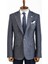 Kendinden Desenli Lacivert Slim Fit Yün Ceket 1