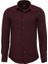 Koyu Bordo Desensiz Slimfit Oduncu Gömlek 1