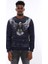 Lacivert Taşlı Desenli Sweatshirt 2
