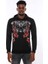 Siyah Kapşonlu Baskılı Sweatshirt 4