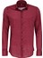 Bordo Desenli Slim Fit Gömlek 2