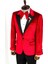 Bordo Sivri Yaka Simli Slimfit Damatlık Ceket 4