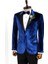 Lacivert Slimfit Sivri Yaka Damatlık Ceket 5