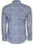 Mavi Damask Desenli Slim Fit Gömlek 3