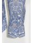 Mavi Damask Desenli Slim Fit Gömlek 4