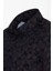 Çiçek Desenli Lacivert Slim Fit Gömlek 2