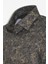 Çiçek Desenli Bej Slim Fit Gömlek 2