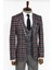 Gri Ekose Ceketli Slim Fit Takım Elbise 3
