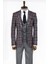 Gri Ekose Ceketli Slim Fit Takım Elbise 4
