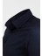 Koyu Lacivert Mini Kare Desenli Slim Fit Gömlek 3