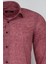 Slim Fit Bordo Desenli Gömlek 3