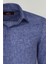 Slim Fit Lacivert Desenli Gömlek 3