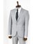 Gri Iki Parça Slim Fit Takım Elbise 5