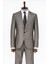 Soluk Kahverengi Desensiz Iki Parça Slim Fit Takım Elbise 4