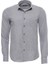 Açık Gri Desensiz Slimfit Oduncu Gömlek 1
