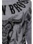 Gri Taşlı Baskılı Desenli Sweatshirt 2