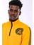 Sarı Fermuarlı Baskılı Sweatshirt 1