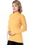Kadın Sarı Yarım Balıkçı Yaka Kazak 3